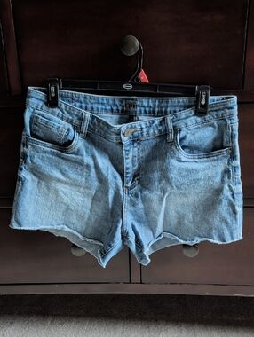 Kut from the Kloth Faded Blue Denim Cutoff Shorts